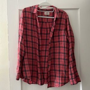 Marine Layer Pink Plaid Large